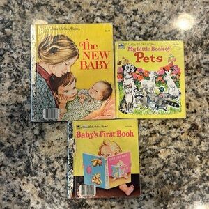 Vintage Little Golden Book Bundle, Set of 3